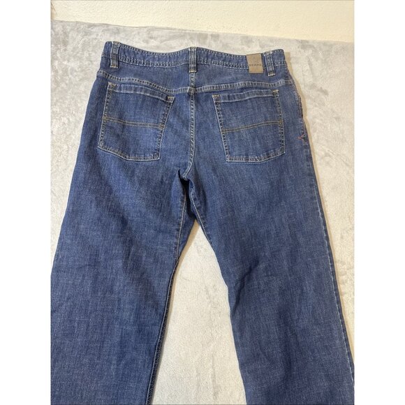 prAna Men’s Jeans 36x30L Blue Organic Cotton Stretch Denim Straight Fit - Picture 9 of 10